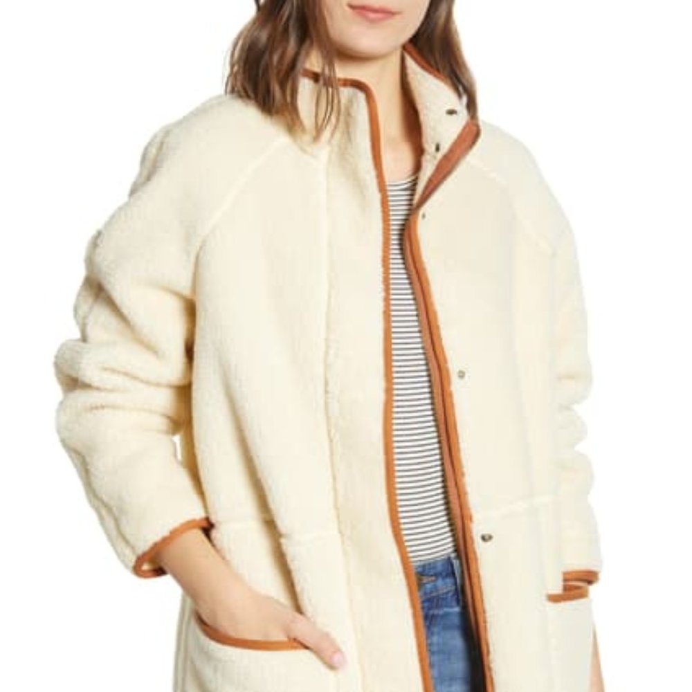 Madewell Sherpa Estate Coat, Size XXS